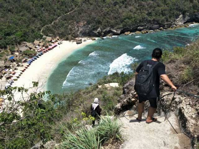 Access road to Atuh Beach Nusa Penida